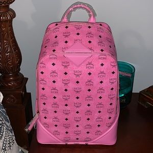 MCM PINK BACKPACK